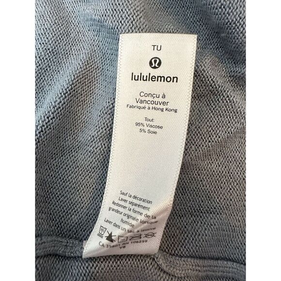 Lululemon Open Mind Wrap Women's One Size Blue - Picture 7 of 8
